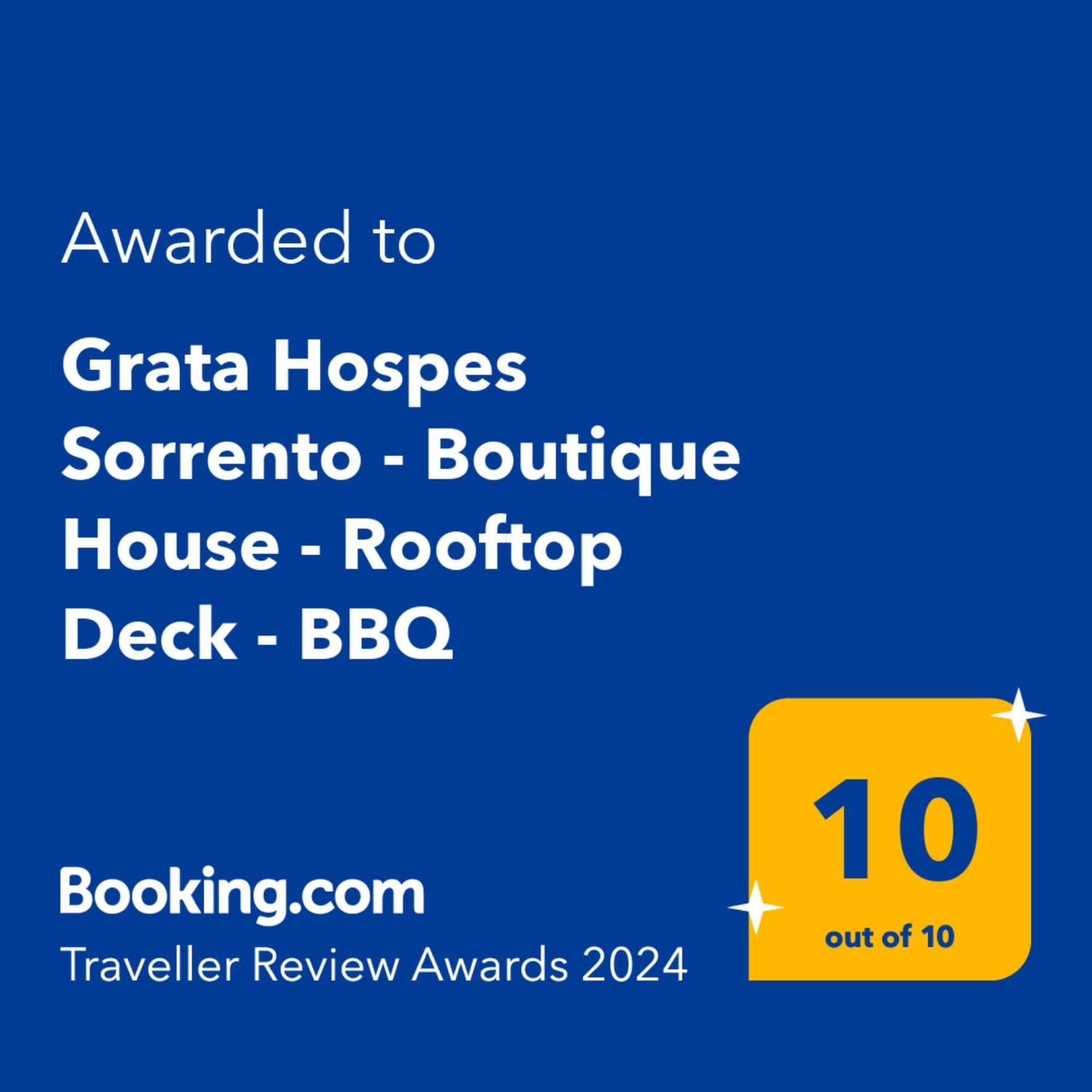 Grata Hospes Sorrento - Boutique House - Rooftop Deck - Bbq Exterior foto